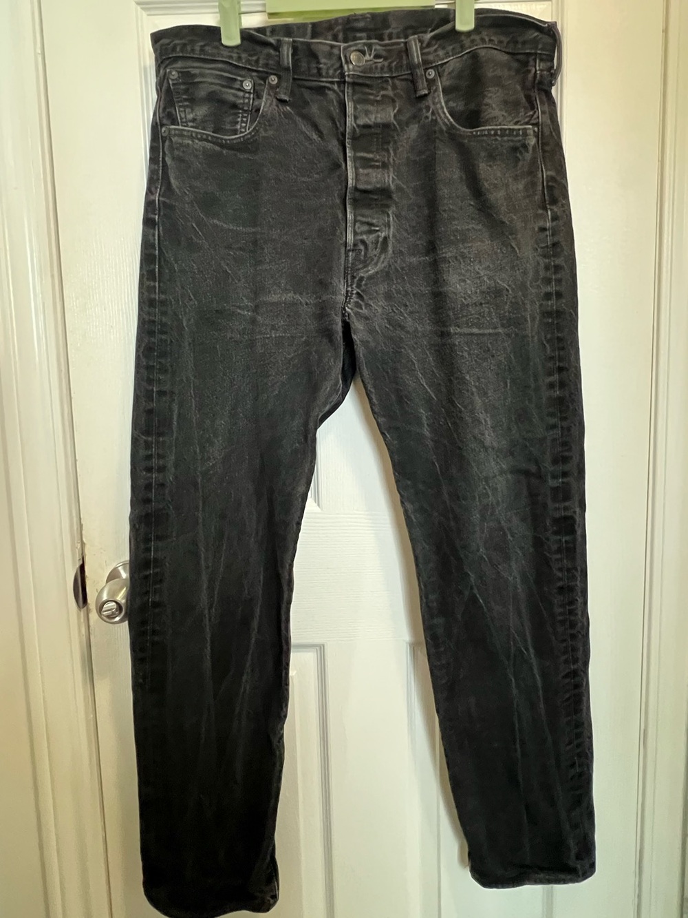 Vintage Levi's 501 CT Black Washed Relaxed Jeans